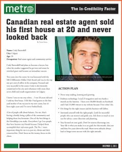 Remax Calgary Realtor Cody Battershill in Metro