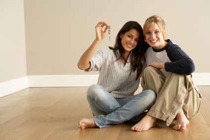 Female Friends Moving Into New Home