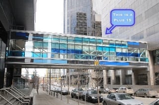 Plus 15 downtown Calgary