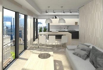 myriad new downtown condos calgary interior rendering