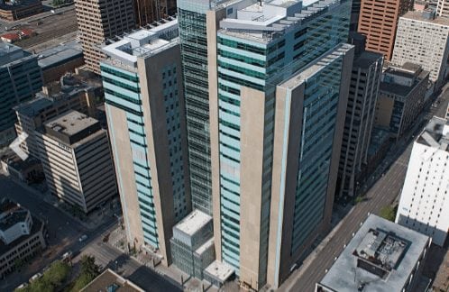 downtown calgary courthouse exterior high-rise skyscraper courthouse